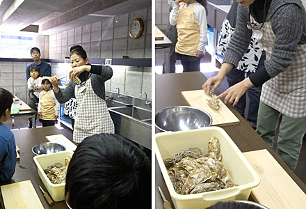 海の博物館☆牡蠣むき体験8